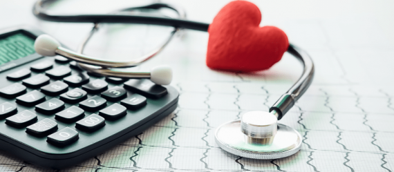 Stethoscope with calculator