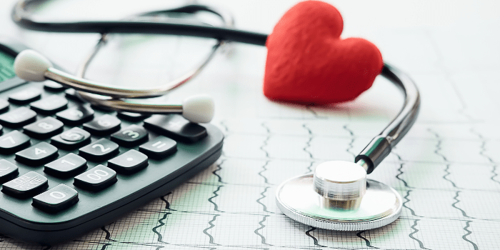 Stethoscope with calculator