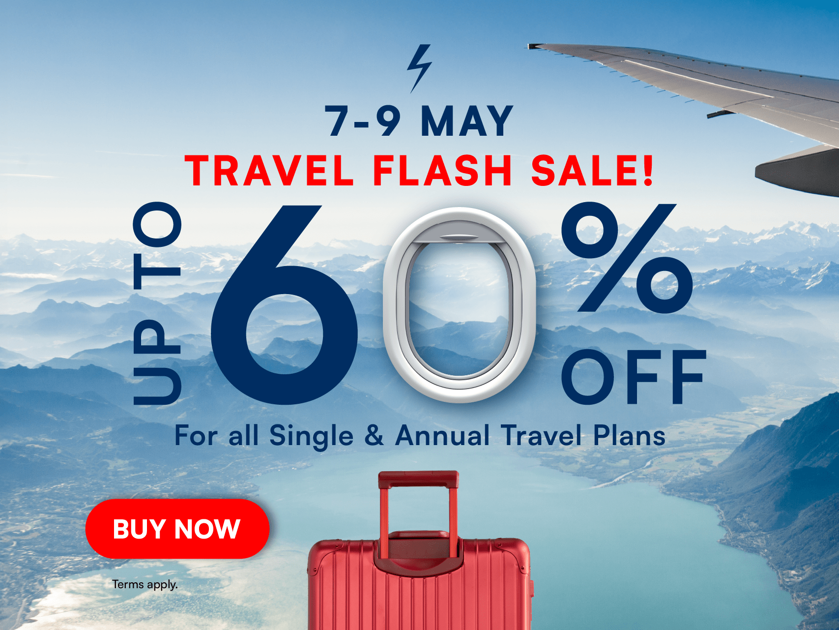 HLAS Travel Insurance 60% Off Mobile